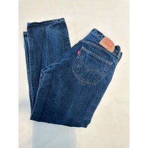 Levis 501 Men's Classic Straight Fit Leg Denim Blue Jeans Size 34 x 30